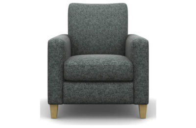 Heart of House Harrison Tweed Fabric Chair - Grey